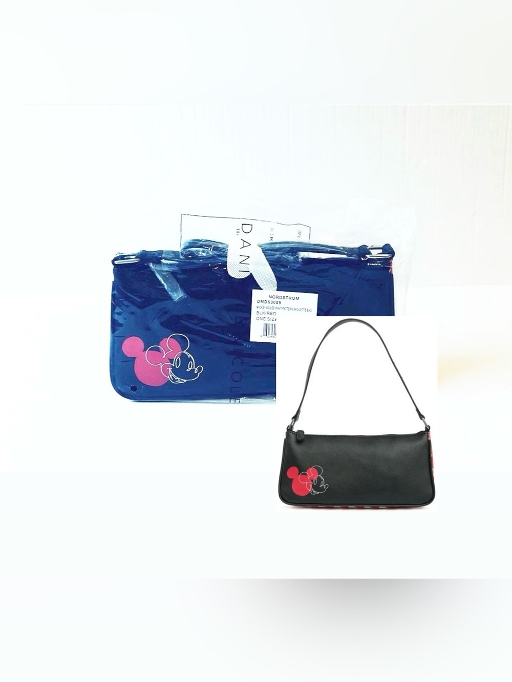 DANI By Danielle Nicole Mickey Mouse Baguette Shoulder Bag